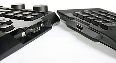 Two magnetic points on both left and right sides attach the numpad together with the keyboard.