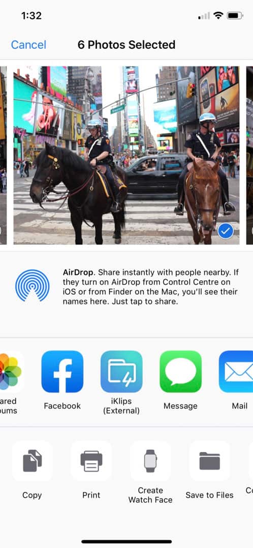 Adam Elements iKlips iOS share sheet
