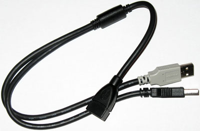 A USB Y Cable for those computers with lower powered USB connections.