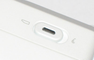A close up of the toggle that switches between hand-held and conference modes.