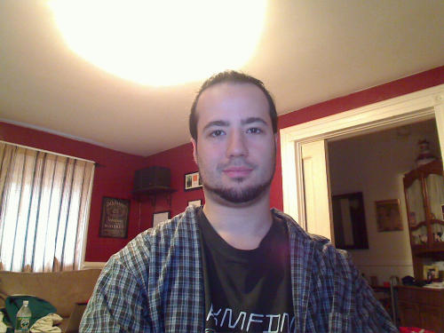 Image quality taken at 2MP. Notice details from the closet and shirt are sharper compared to the next resolution setting.