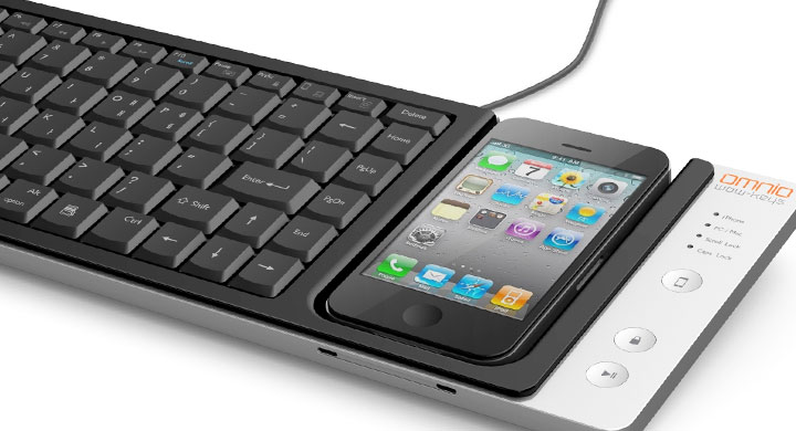 iPhone Doubles as Trackpad on this Omnio WOWKeys Keyboard