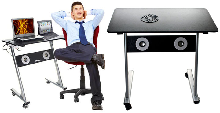 Laptop Workstation Hosts Usb Speakers Cooler Hub Everything Usb