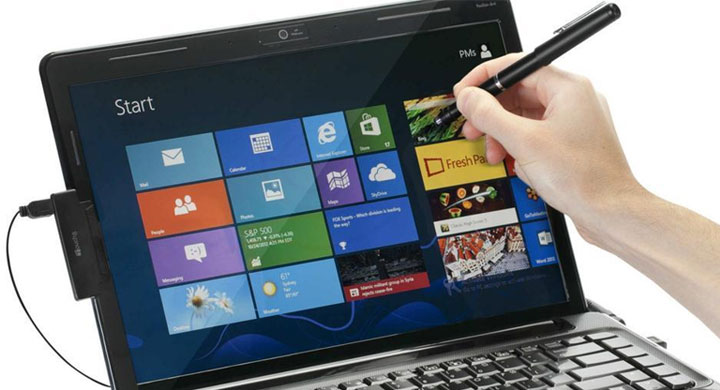 laptop with touchscreen and pen